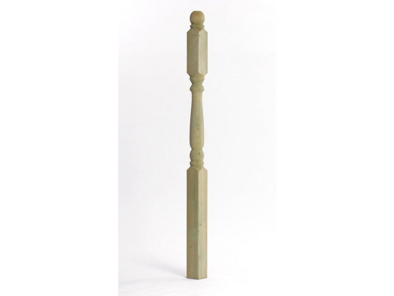 Colonial Newel Post including Ball Top Weavo fencing products ltd