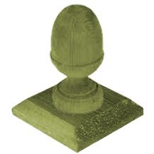 Acorn Finial and Base Cap